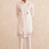 Rangmanch – Hand-Embroidered Pure Silk Kurta