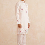 Rangmanch – Hand-Embroidered Pure Silk Kurta