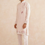 Rangmanch – Hand-Embroidered Pure Silk Kurta