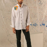 Gizmodo frog handpainted shirt