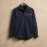 Leather Accent Shirt