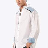 Denim Accent Shirt