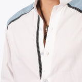 Denim Accent Shirt