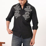 Geometrical Dori Embroidered Shirt