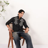 Geometrical Dori Embroidered Shirt