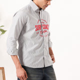 Surf Coach Embroidered Stripe Shirt