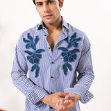 Floral Dori Embroidered Shirt