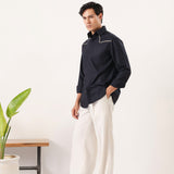 Designer Navy Blue Shirt