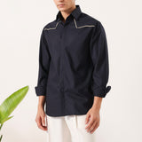 Designer Navy Blue Shirt