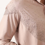 Blush Pearl Embellished Shirt