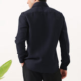Navy Curve Patch Shirt