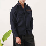 Leather Accent Shirt