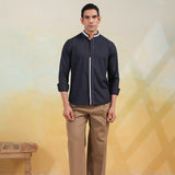 Elite Band Collar Shirt