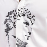 Monochrome Face Handwork Shirt