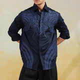 Hexa Pattern Embroidered Shirt
