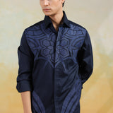Hexa Pattern Embroidered Shirt