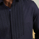 Regal Navy Pearl Work Shirt