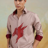 Brushstroke Digital Print Shirt