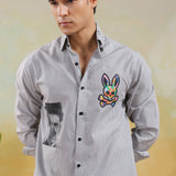 Monochrome Skull Bunny Shirt