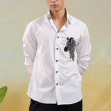 Zebra Cutdana & Pearl Work Shirt