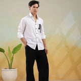 Zebra Cutdana & Pearl Work Shirt