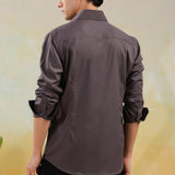 Mocha Eclipse Gray Cut Dana Shirt