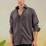 Mocha Eclipse Gray Cut Dana Shirt