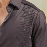 Mocha Eclipse Gray Cut Dana Shirt
