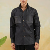 Vintage Black Denim Shirt