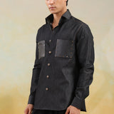 Vintage Black Denim Shirt
