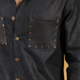Vintage Black Denim Shirt