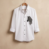 Zebra Cutdana & Pearl Work Shirt