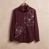 Gingko Dream Hand-Painted Giza Cotton Shirt