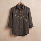Dragonflies handpainted shirt