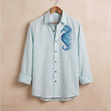 Seahorse hand painted shirt
