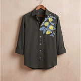 VIBRANT LEMON PAINTED SHIRT