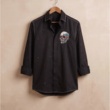 Skull Noir Embellished Shirt