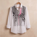 Zebra Trails Cotton Shirt