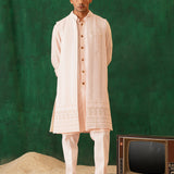 Pearl Pink Lucknowi Open Shrug