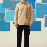 Abstract Flow – Giza Cotton Digital Print Shirt