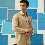 Abstract Flow – Giza Cotton Digital Print Shirt