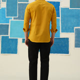 Lion's Roar – Hand-Printed Giza Cotton Shirt