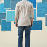 Golden Harmony – Giza Cotton Patch Work Shirt
