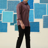 Ember Blossom – Giza Cotton Embroidered Shirt