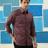 Ember Blossom – Giza Cotton Embroidered Shirt