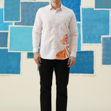 Tiger's Roar – Hand-Painted Giza Cotton Shirt