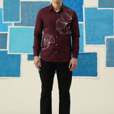 Gingko Dream – Hand-Painted Giza Cotton Shirt