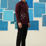 Gingko Dream – Hand-Painted Giza Cotton Shirt
