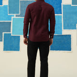 Gingko Dream – Hand-Painted Giza Cotton Shirt