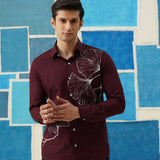 Gingko Dream – Hand-Painted Giza Cotton Shirt